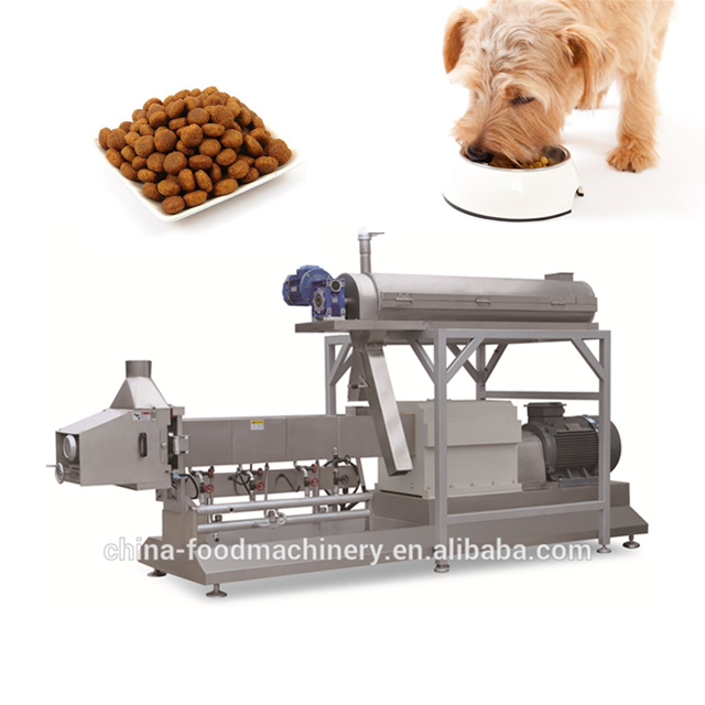 Hot sale full automatic pet / dog / cat food making machines 