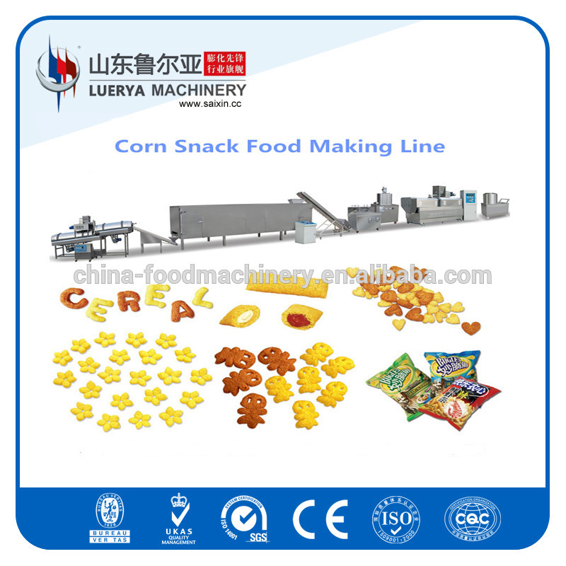 Twin Screw Extruder Inflating Snacks Food Making Machines