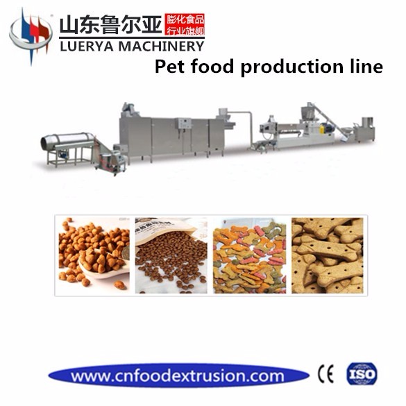 Full automatic pet dog cat food extruder machine 