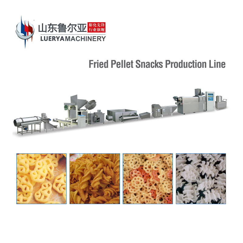 Factory Outlet Fried 2D/3D Pellet Snack Food Extruder Production Line 