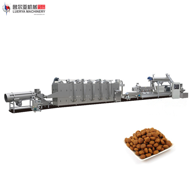 New type 2018 pet food extruder machine production line with packaging machine 
