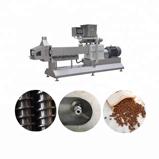 Pet food processing machine production line with packaging machine 