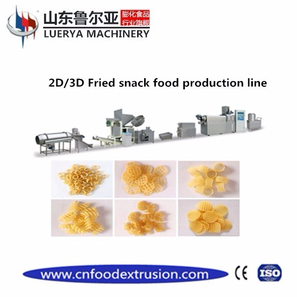 Factory Outlet Fried 2D/3D Pellet Snack Food Extruder Production Line 