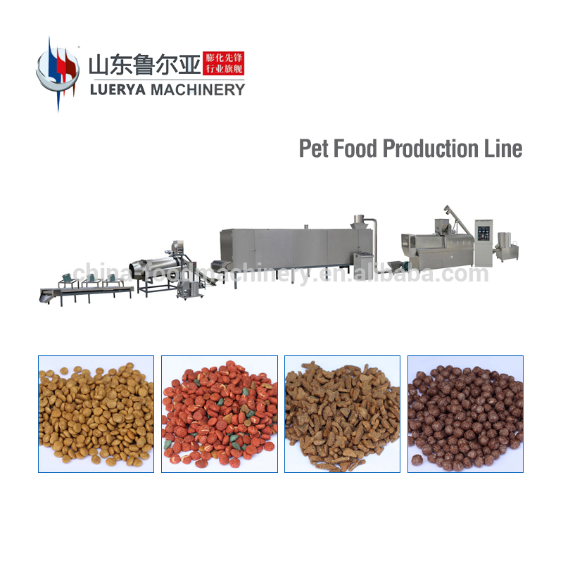 Hot sale full automatic pet food extruder making machines 