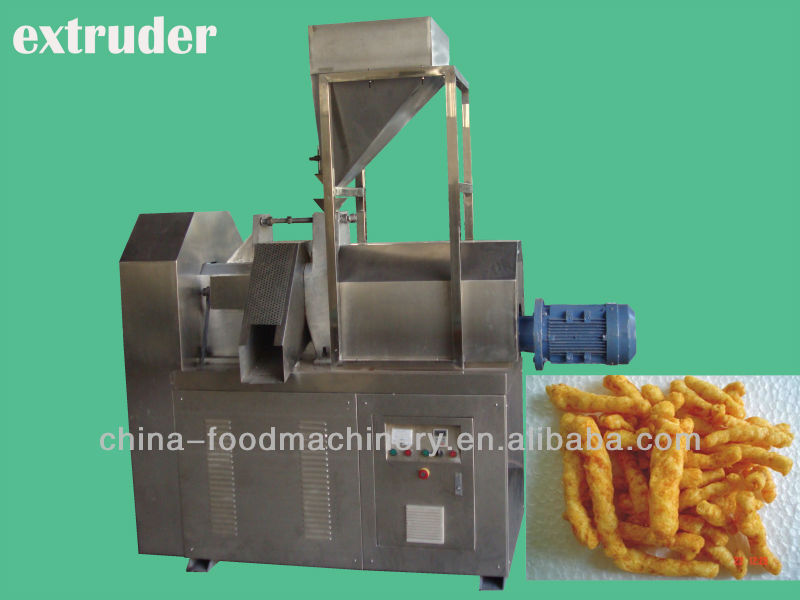 Certificate CE ISO Kurkure Cheetos Corn Curl Extruder Machine In Snack Food